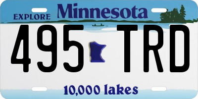 MN license plate 495TRD