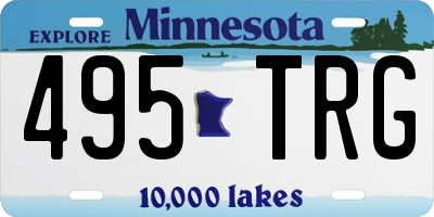 MN license plate 495TRG
