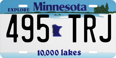 MN license plate 495TRJ