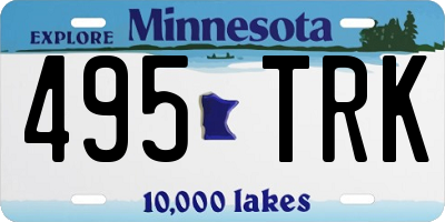 MN license plate 495TRK