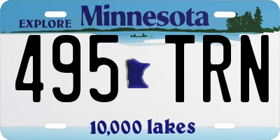 MN license plate 495TRN