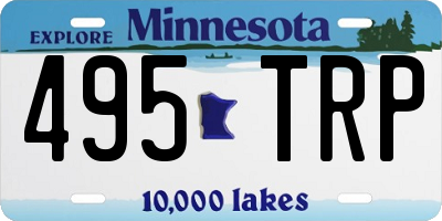 MN license plate 495TRP