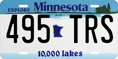 MN license plate 495TRS