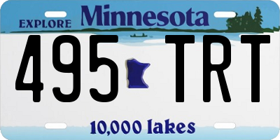 MN license plate 495TRT