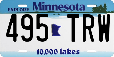 MN license plate 495TRW