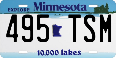 MN license plate 495TSM