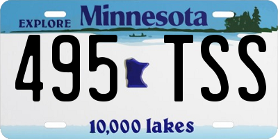 MN license plate 495TSS