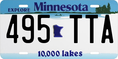 MN license plate 495TTA