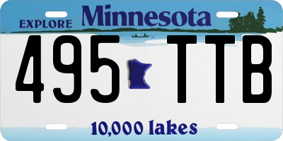 MN license plate 495TTB