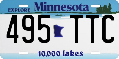 MN license plate 495TTC