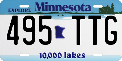 MN license plate 495TTG