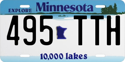 MN license plate 495TTH
