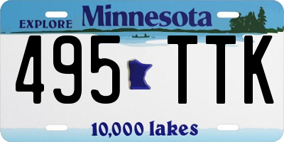 MN license plate 495TTK
