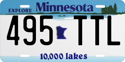 MN license plate 495TTL