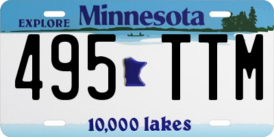 MN license plate 495TTM