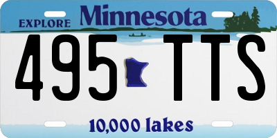 MN license plate 495TTS