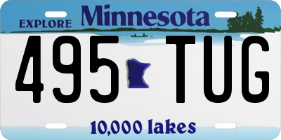 MN license plate 495TUG