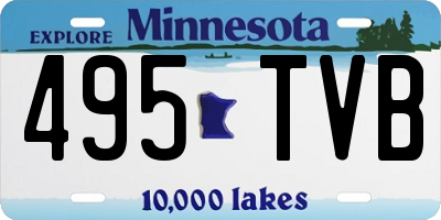 MN license plate 495TVB