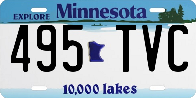 MN license plate 495TVC