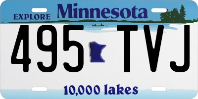 MN license plate 495TVJ