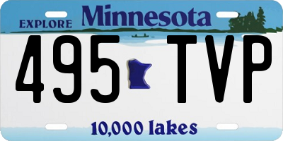 MN license plate 495TVP