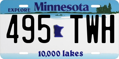 MN license plate 495TWH