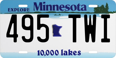 MN license plate 495TWI