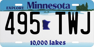 MN license plate 495TWJ