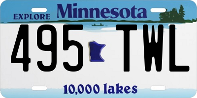 MN license plate 495TWL