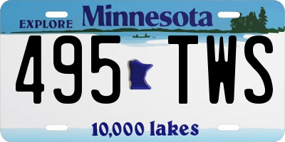 MN license plate 495TWS