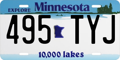 MN license plate 495TYJ