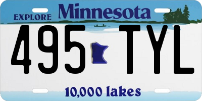 MN license plate 495TYL