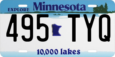 MN license plate 495TYQ