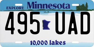 MN license plate 495UAD