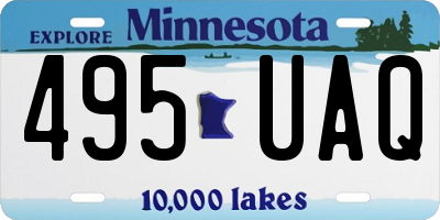 MN license plate 495UAQ