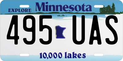 MN license plate 495UAS