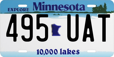 MN license plate 495UAT