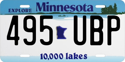 MN license plate 495UBP