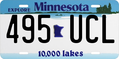 MN license plate 495UCL