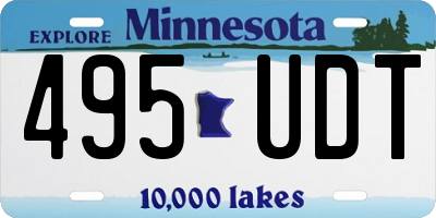 MN license plate 495UDT