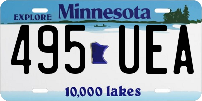 MN license plate 495UEA
