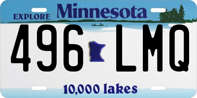 MN license plate 496LMQ