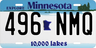 MN license plate 496NMQ