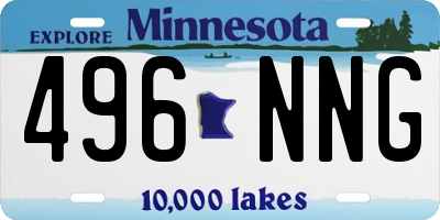 MN license plate 496NNG