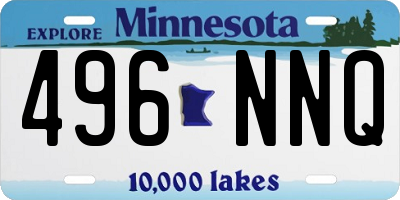 MN license plate 496NNQ