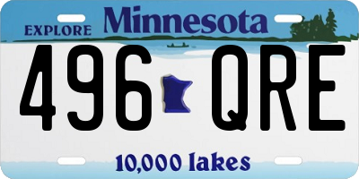 MN license plate 496QRE