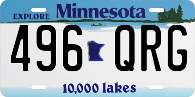 MN license plate 496QRG