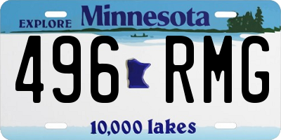 MN license plate 496RMG