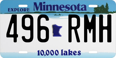 MN license plate 496RMH