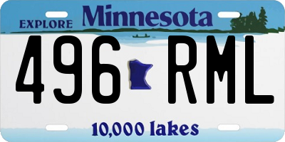 MN license plate 496RML